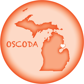 OSCODA, MI | 2.25" BUTTON MAGNET