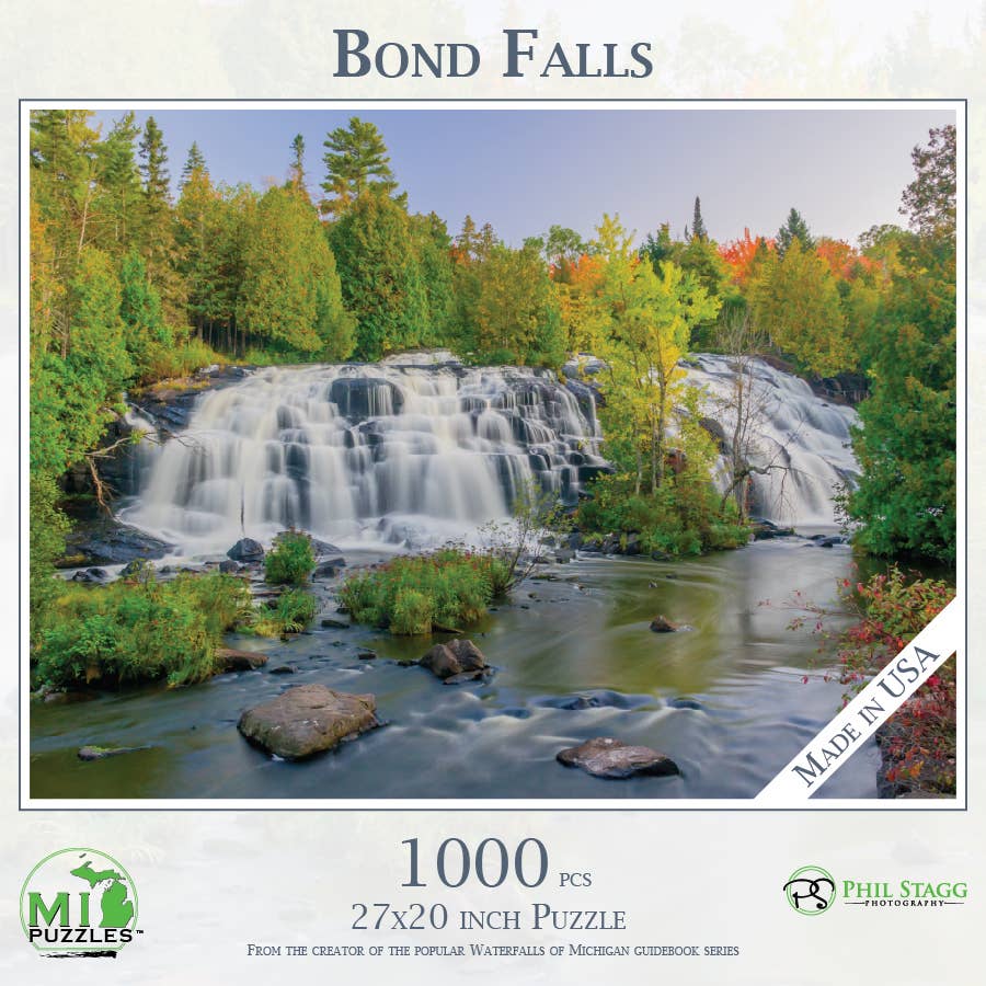 Image of Bond Falls - 1000 Piece Jigsaw Puzzle - Michigan, USA