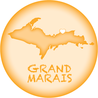 GRAND MARAIS, MI | 2.25" BUTTON MAGNET