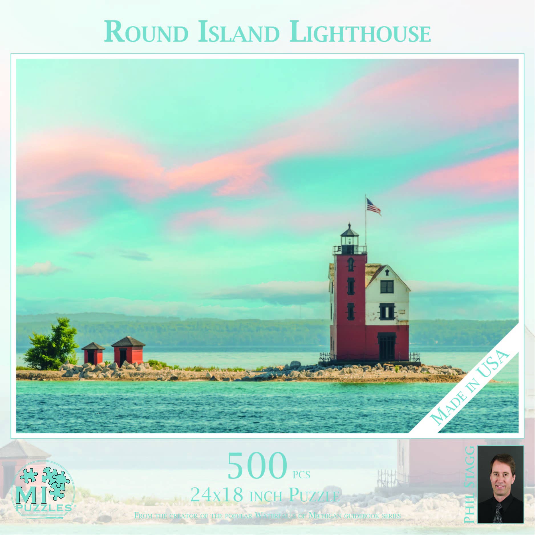 Image of ROUND ISLAND LIGHTHOUSE - 500 Piece Puzzle