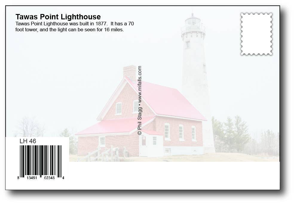 TAWAS POINT LIGHTHOUSE - Michigan Postcard