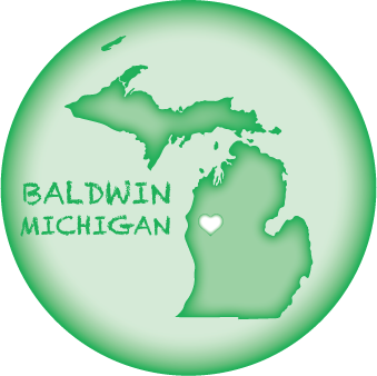 BALDWIN MICHIGAN | 2.25" BUTTON MAGNET