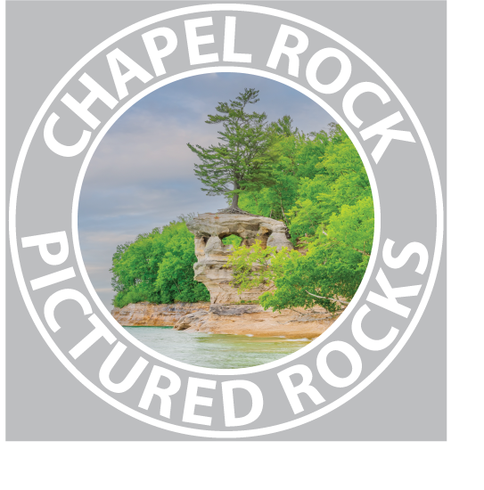 CHAPEL ROCK Sticker - 3 1/4" Round