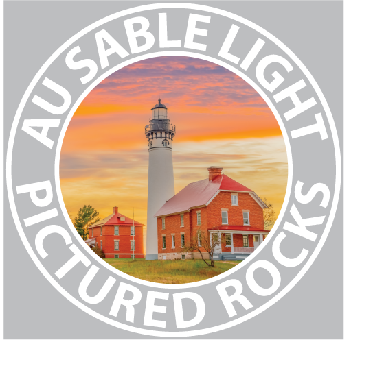 AU SABLE LIGHT Sticker - 3 1/4" Round