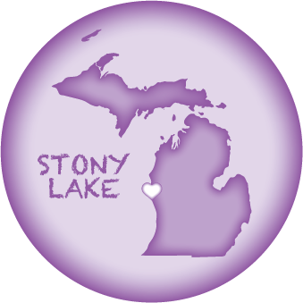 STONY LAKE, MI | 2.25" BUTTON MAGNET