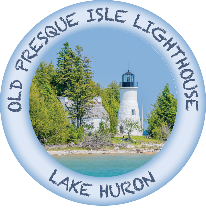 OLD PRESQUE ISLE LIGHTHOUSE - 2 1/4" BUTTON MAGNET