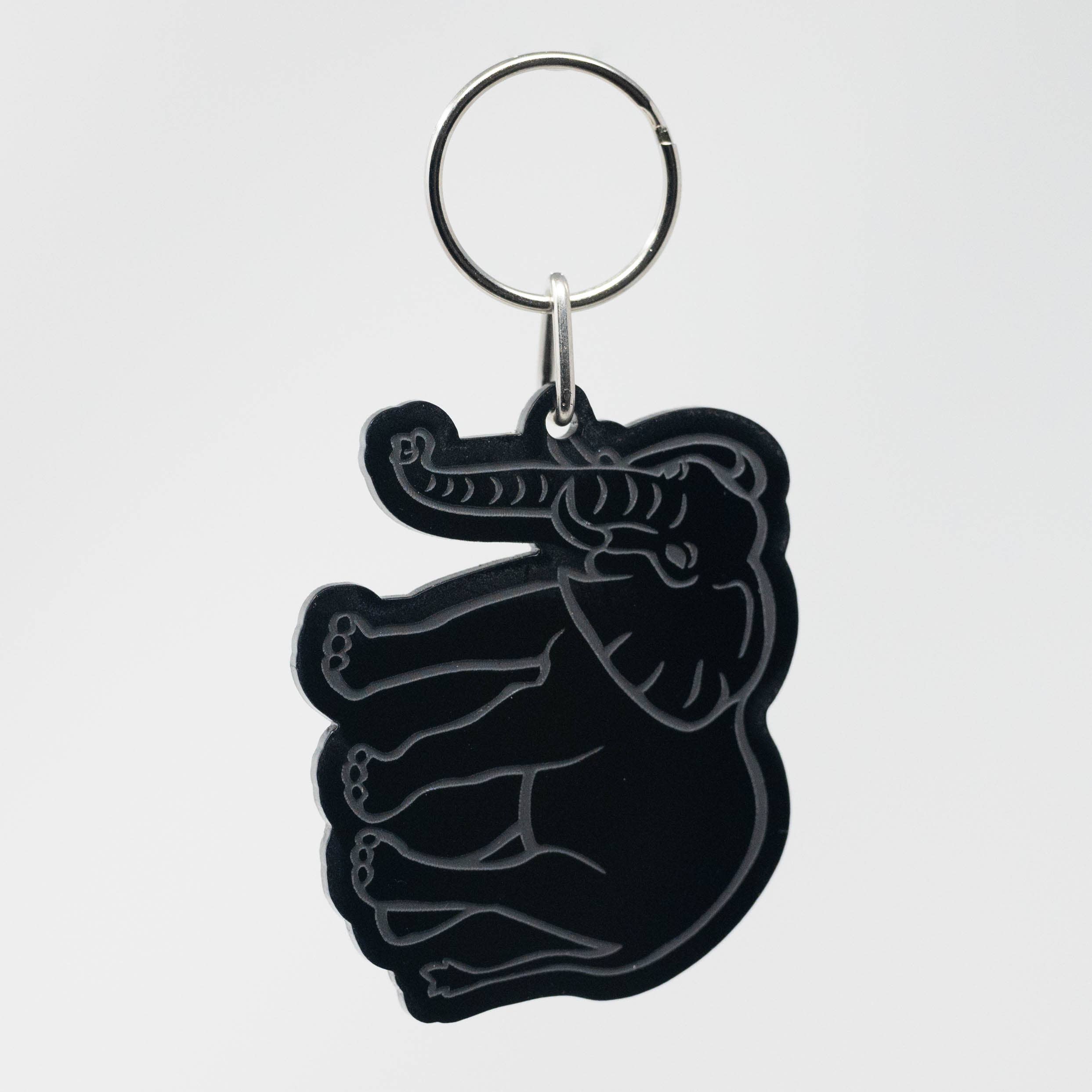 Image of Elephant - Acrylic Keychain - Perfect for Wildlife Lovers!