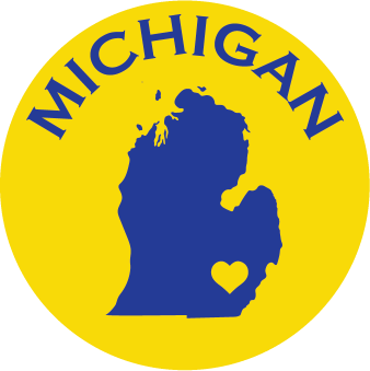 MI | 2.25" BUTTON MAGNET - University of Michigan Design
