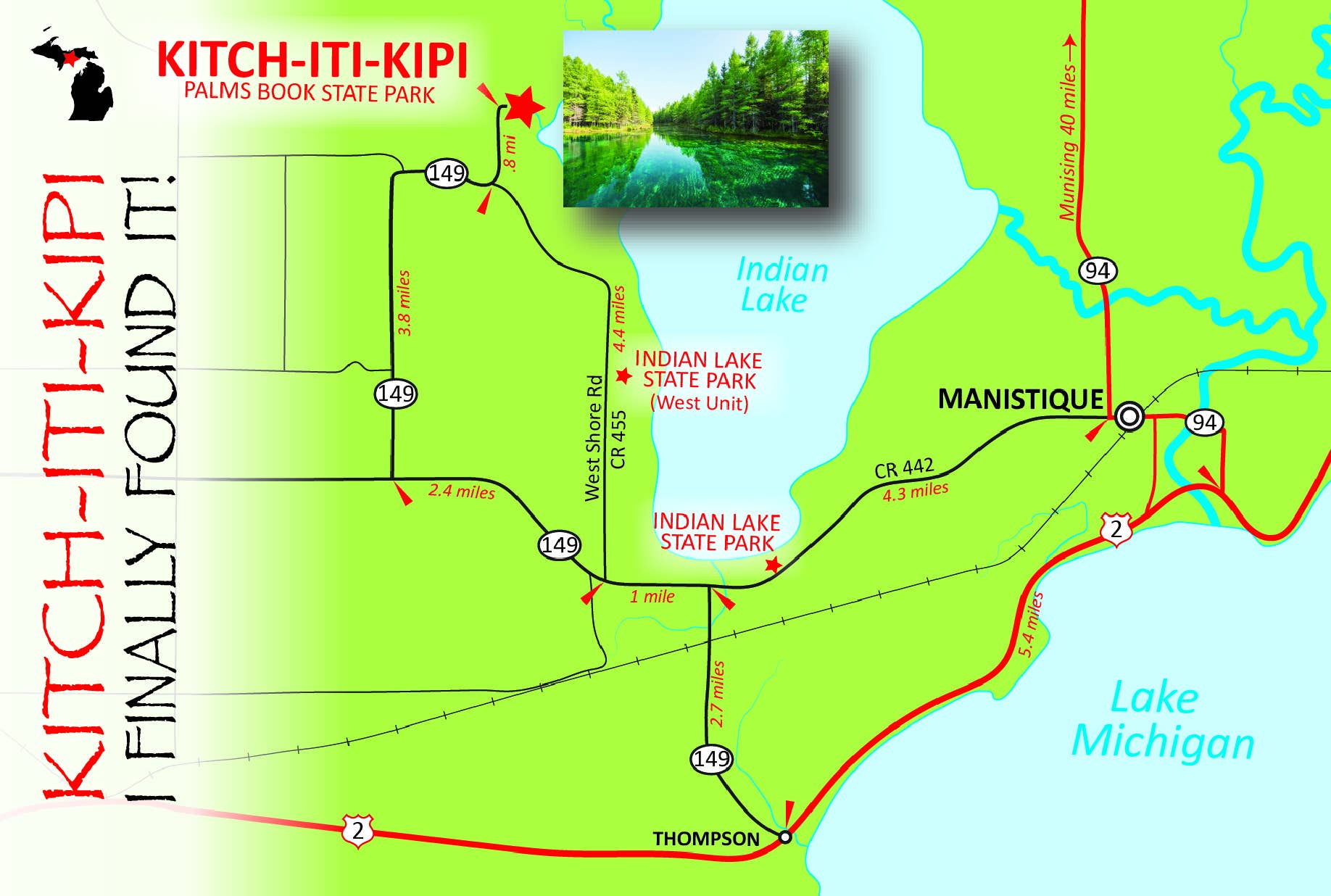 Image of KITCH-ITI-KIPI MAP - Postcard