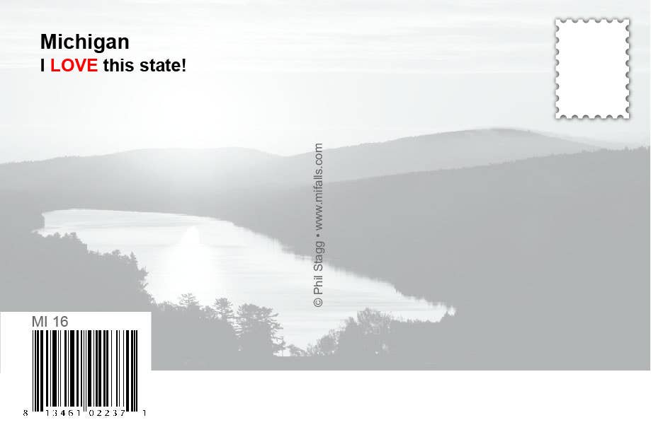 Image of ONE SWEET STATE - Michigan Postcard