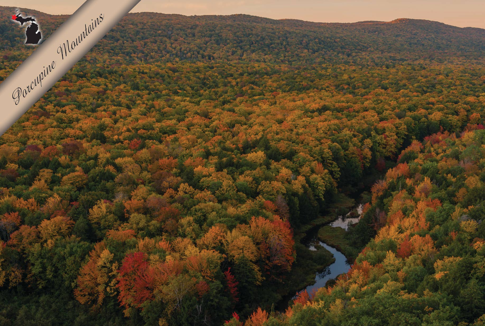 Image of Big Carp River - Autumn | Postcard