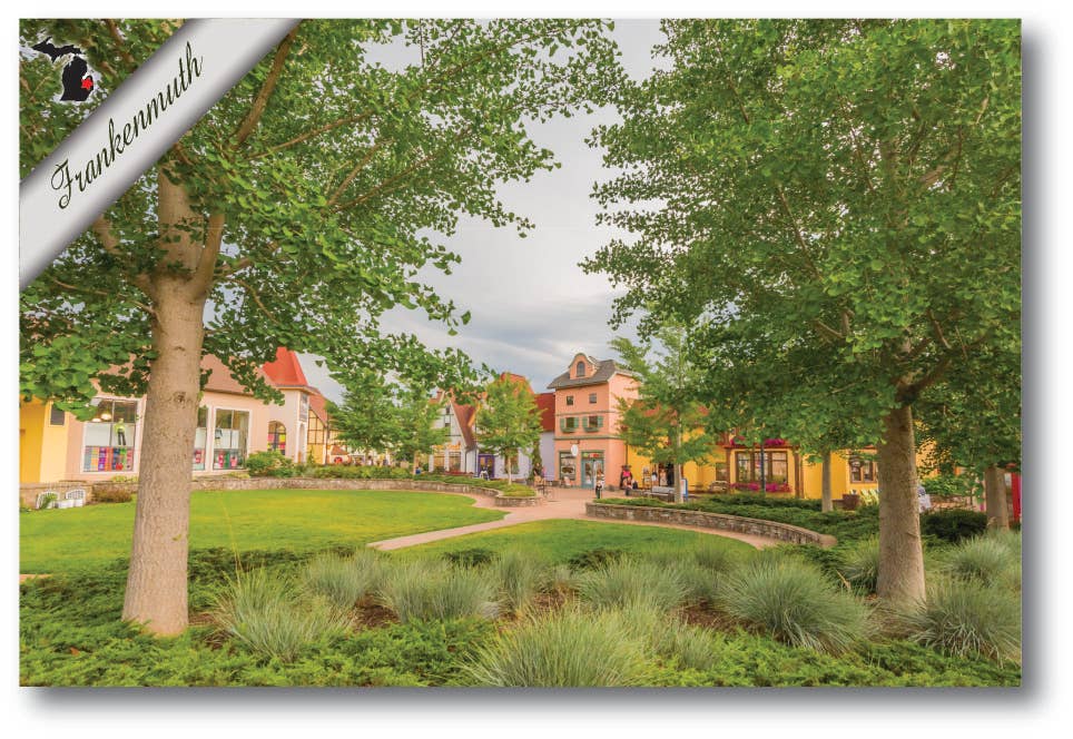 RIVER PLACE SHOPS - Frankenmuth Michigan Postcard
