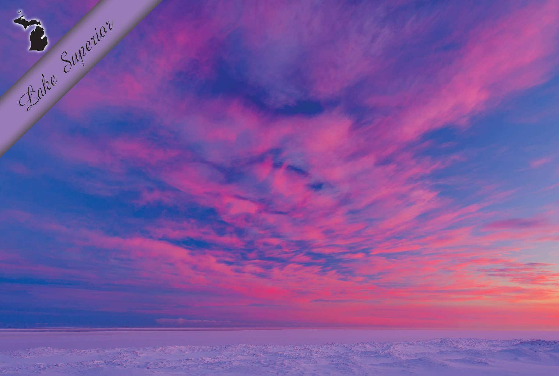 LAKE SUPERIOR SUNRISE - Michigan Postcard