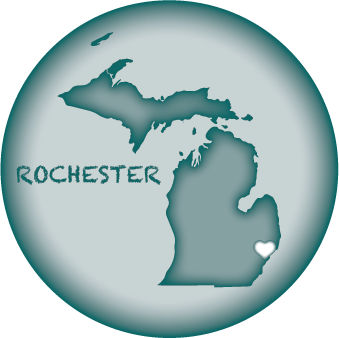 ROCHESTER, MI | 2.25" BUTTON MAGNET