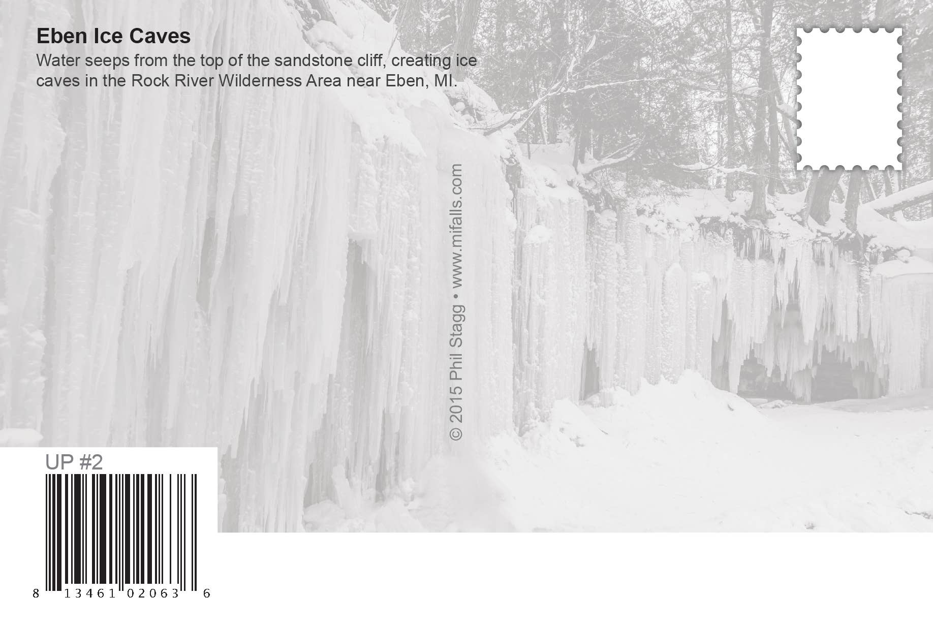 Image of EBEN ICE CAVES - Michigan Postcard