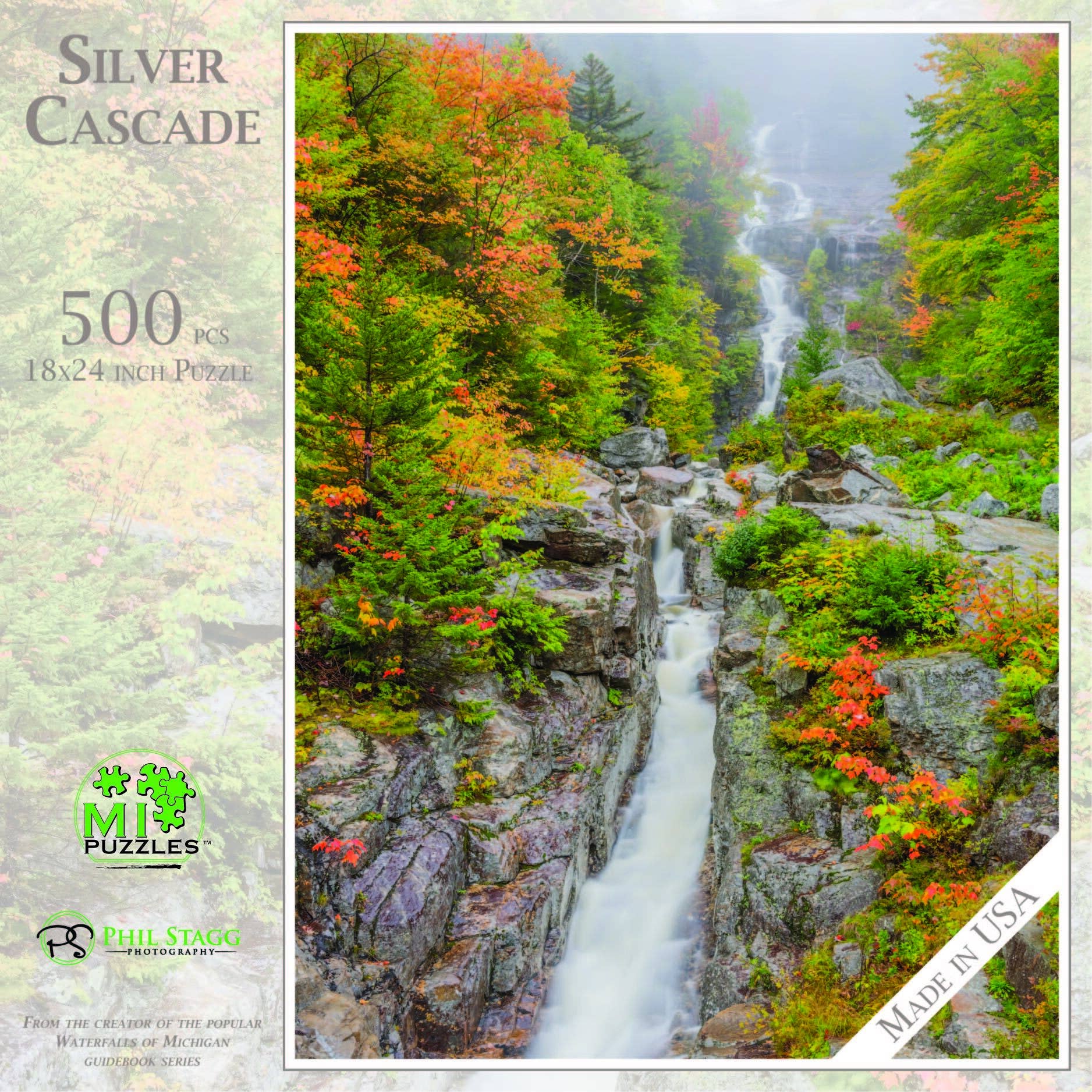 Silver Cascade - 500 Piece Puzzle