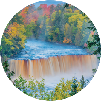TAHQUAMENON FALLS | 2.25" BUTTON MAGNET