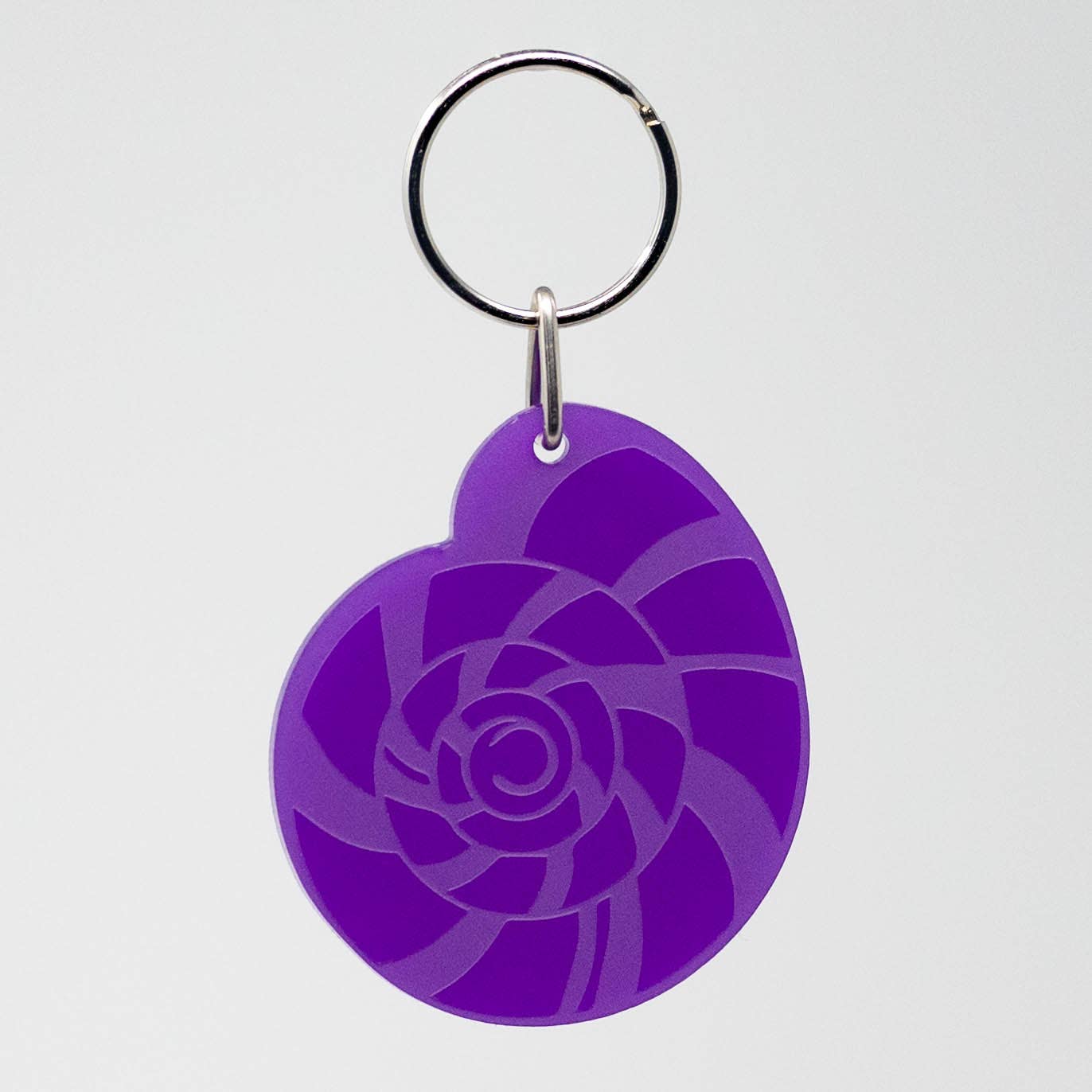 Image of Nautilus Shell - Acrylic Keychain - Perfect for Ocean Lovers