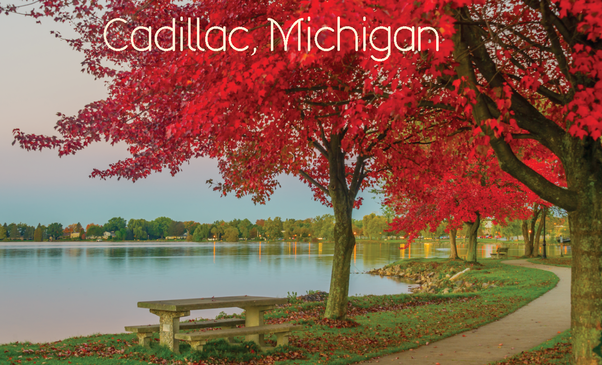 Image of CADILLAC CITY PARK - FLEXIBLE MAGNET - Bench Design