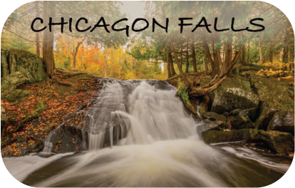 Image of CHICAGON FALLS | RECTANGULAR BUTTON MAGNET