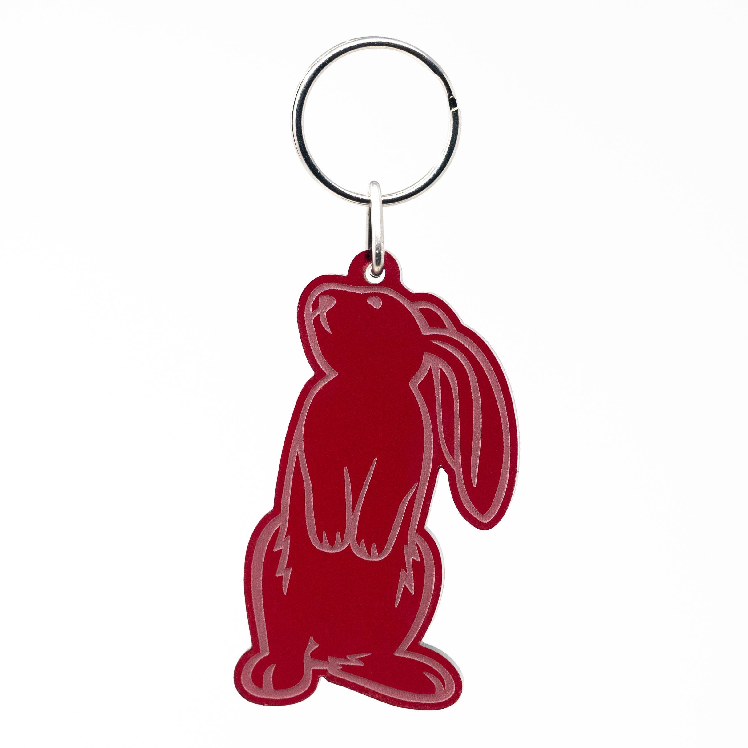 Image of Bunny - Acrylic Keychain - Perfect for Animal Lovers!