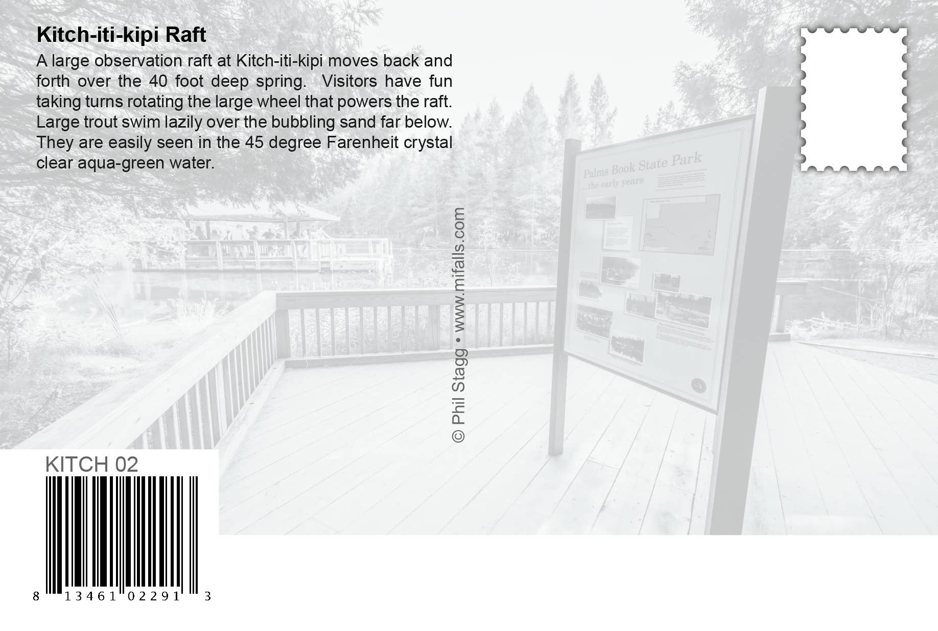 Image of KITCH-ITI-KIPI RAFT - PALMS BOOK STATE PARK Postcard