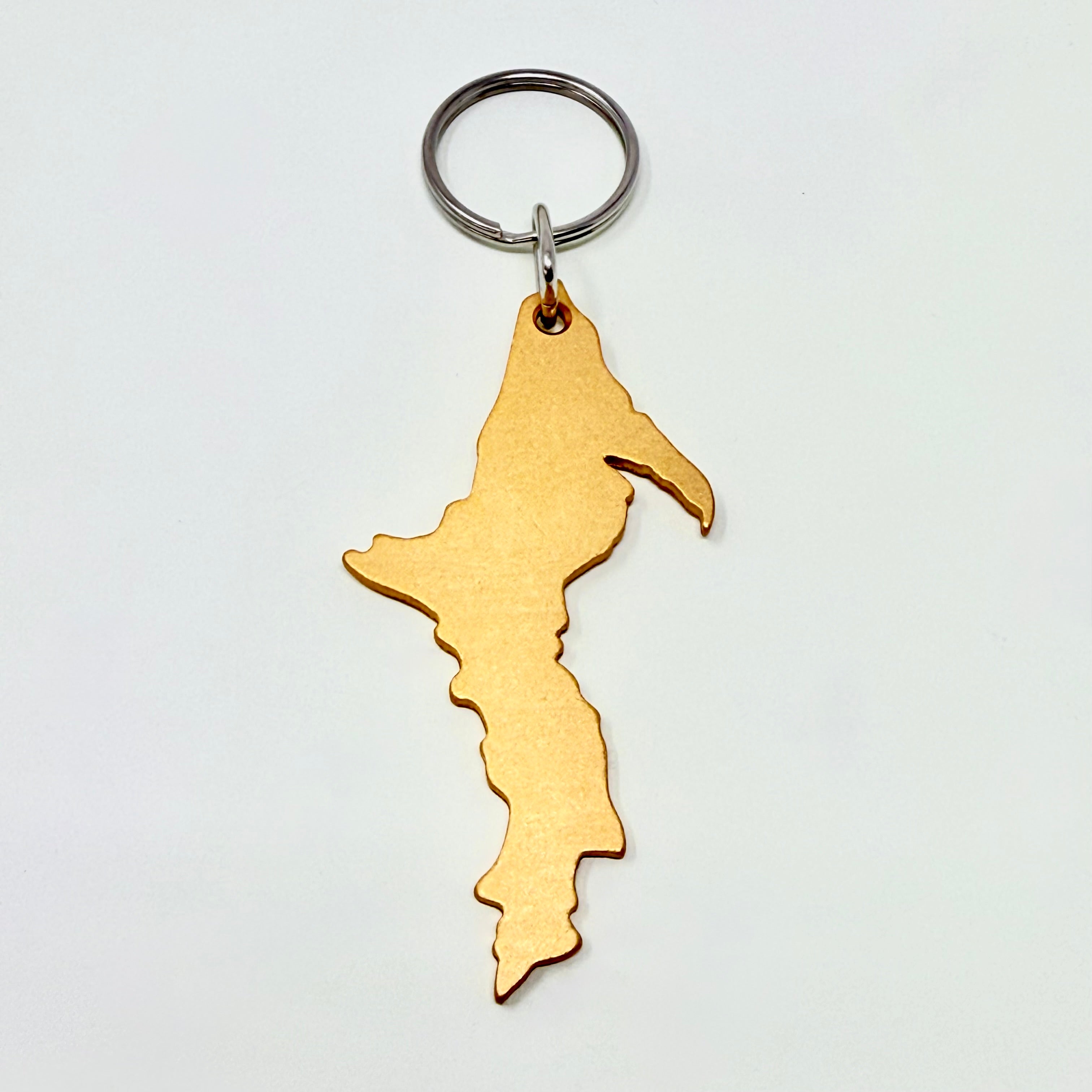Image of Michigan - Upper Peninsula Shaped - Aluminum Keychains