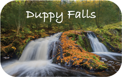 Image of DUPPY FALLS | RECTANGULAR BUTTON MAGNET