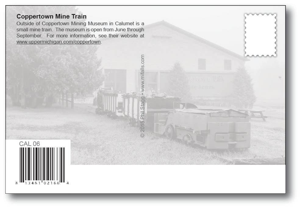 CALUMET MINE TRAIN - Michigan Postcard