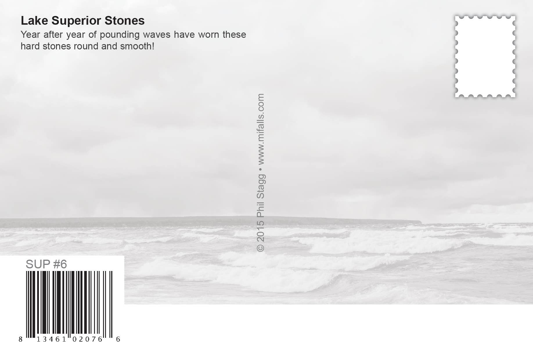 Image of LAKE SUPERIOR STONES - Michigan Postcard