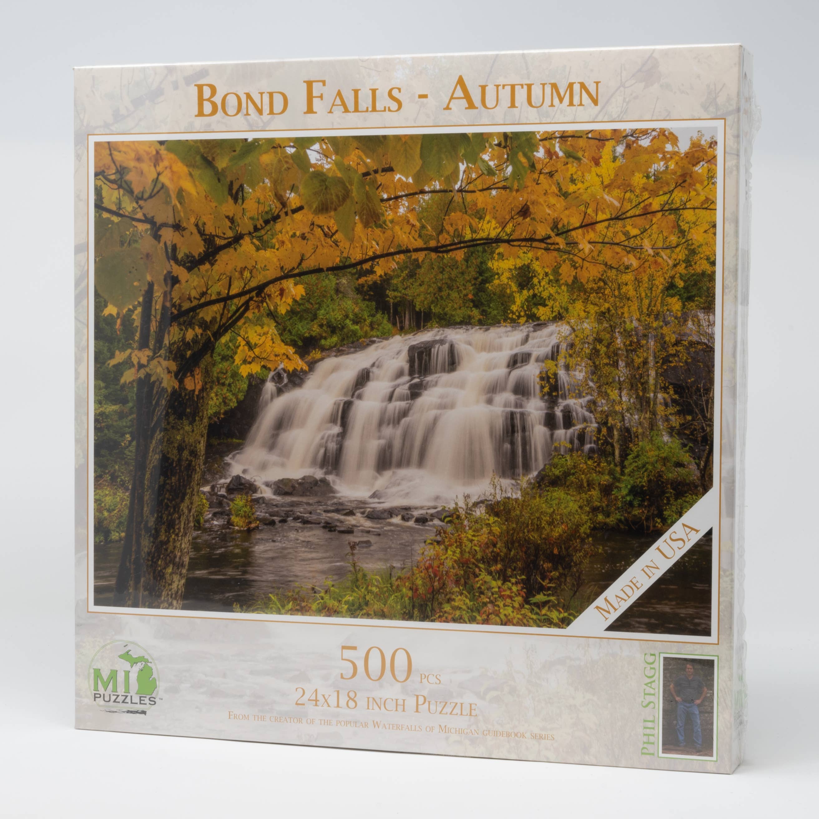 Image of Bond Falls - Autumn - 500 Piece Michigan Puzzle