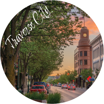 TRAVERSE CITY, MI | 2.25" BUTTON MAGNET