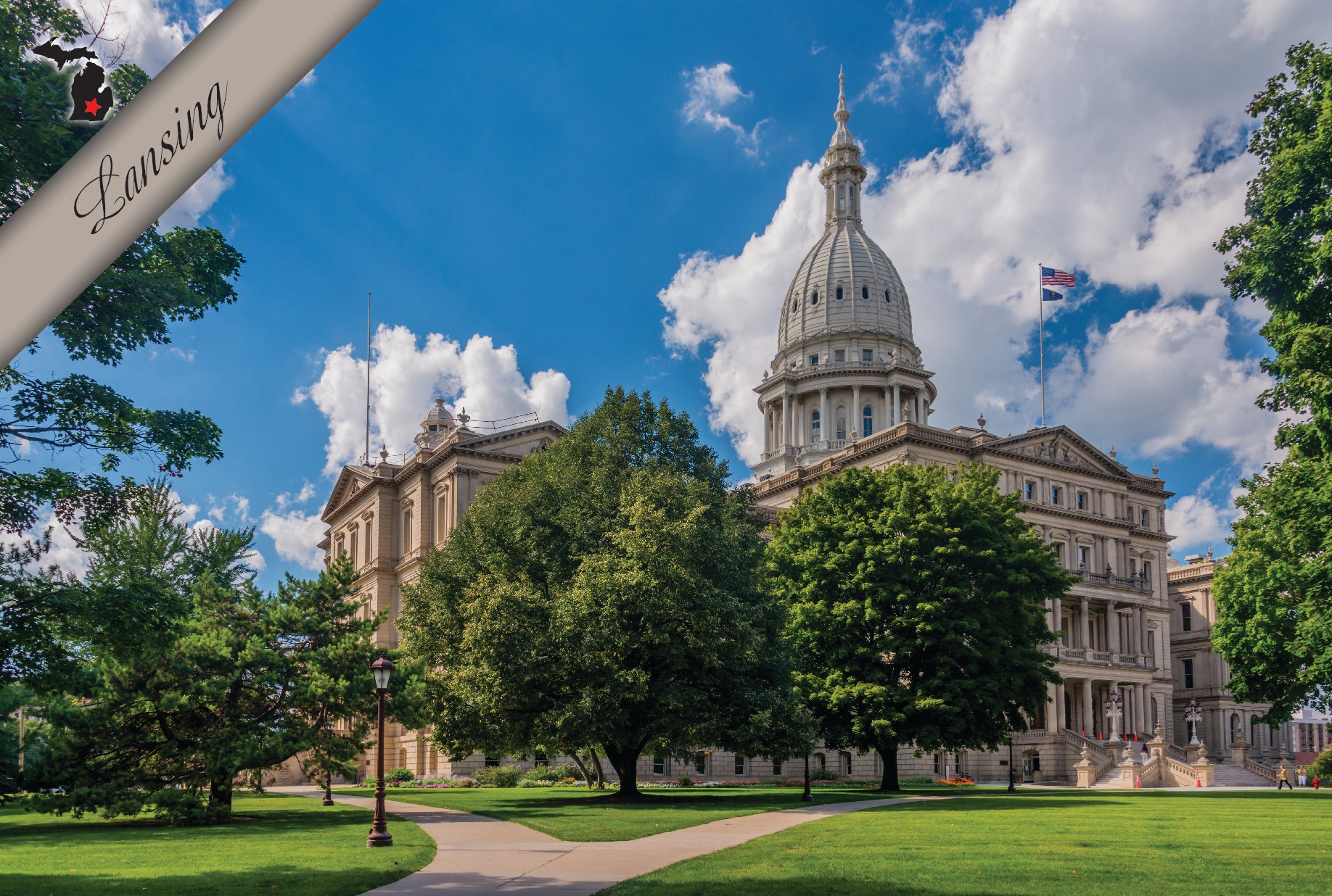 LANSING CAPITOL- 4"x6" Postcard