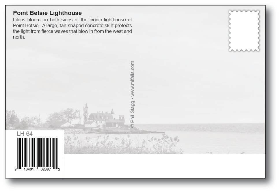 Image of POINT BETSIE LIGHTHOUSE - Michigan Postcard