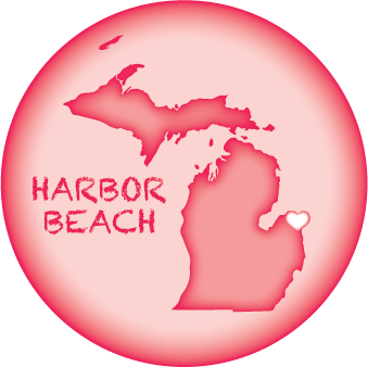 HARBOR BEACH, MI | 2.25" BUTTON MAGNET