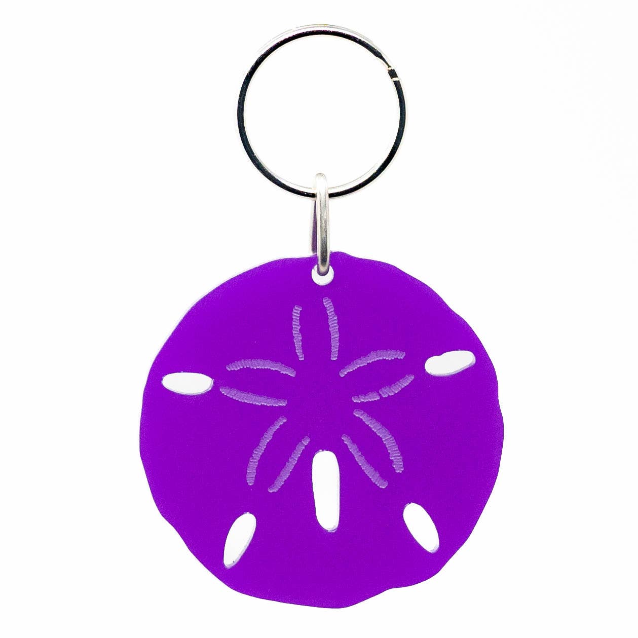 Image of Sand Dollar - Acrylic Keychain - Perfect for Ocean Lovers