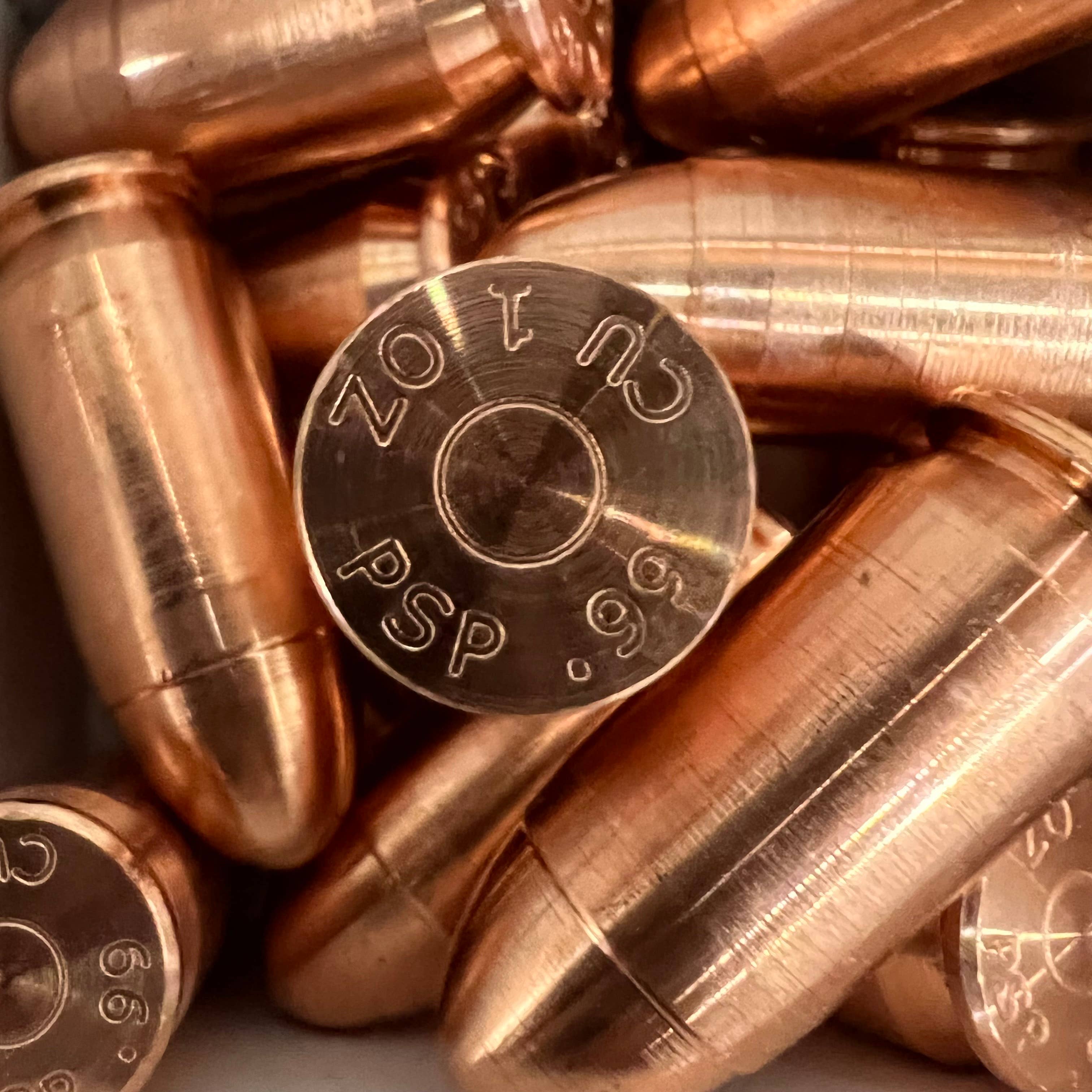 Image of 45 Caliber - Solid Copper Bullet Souvenir - Novelty Gag Gift