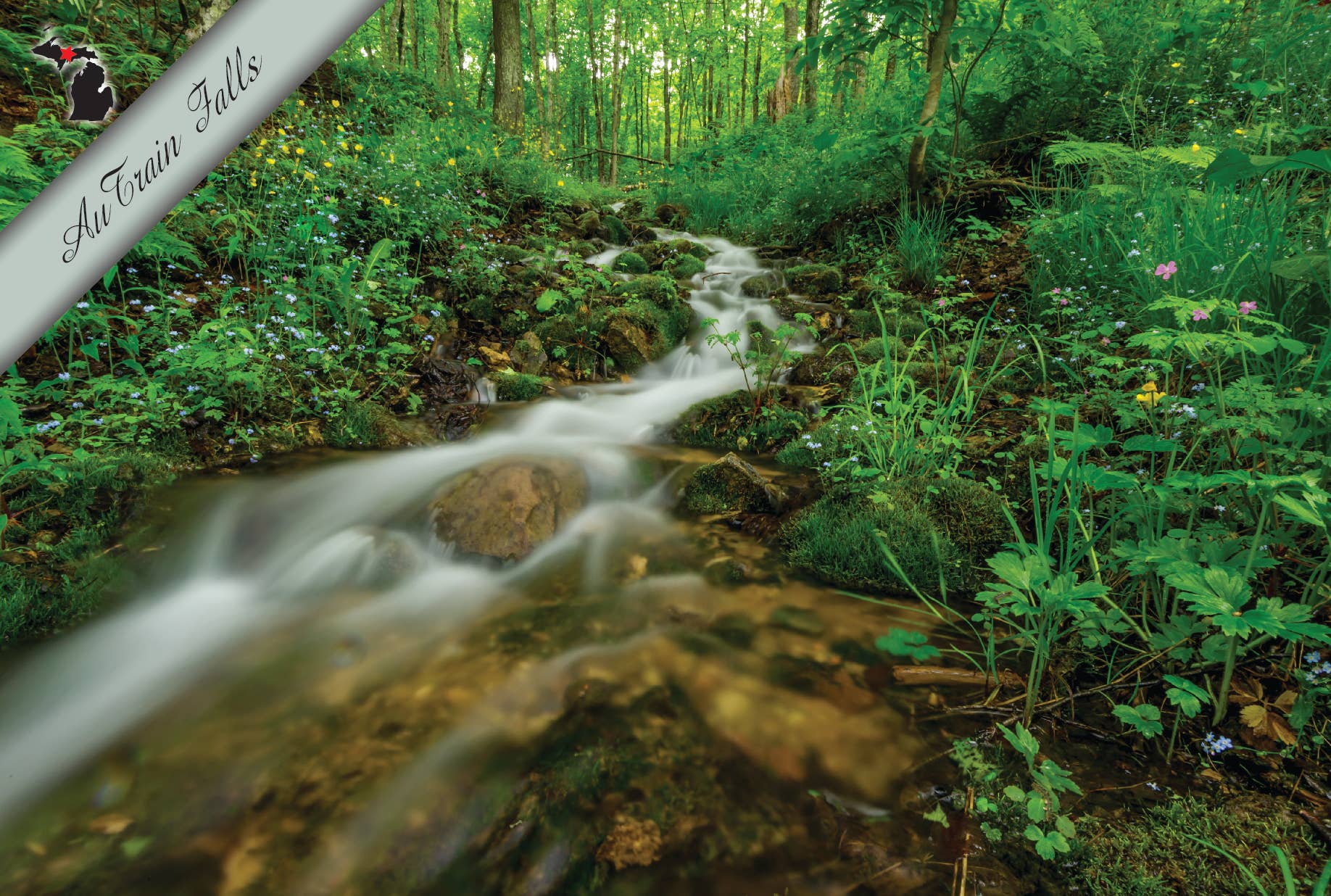 AuTrain Falls | Postcard