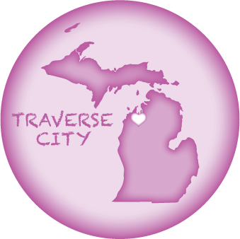 TRAVERSE CITY, MI | 2.25" BUTTON MAGNET