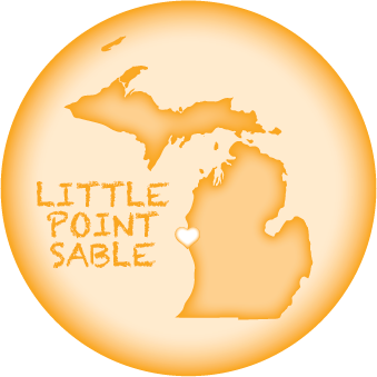 LITTLE POINT SABLE, MI | 2.25" BUTTON MAGNET