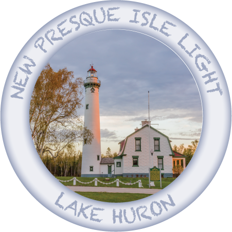NEW PRESQUE ISLE LIGHT | 3" BUTTON MAGNET