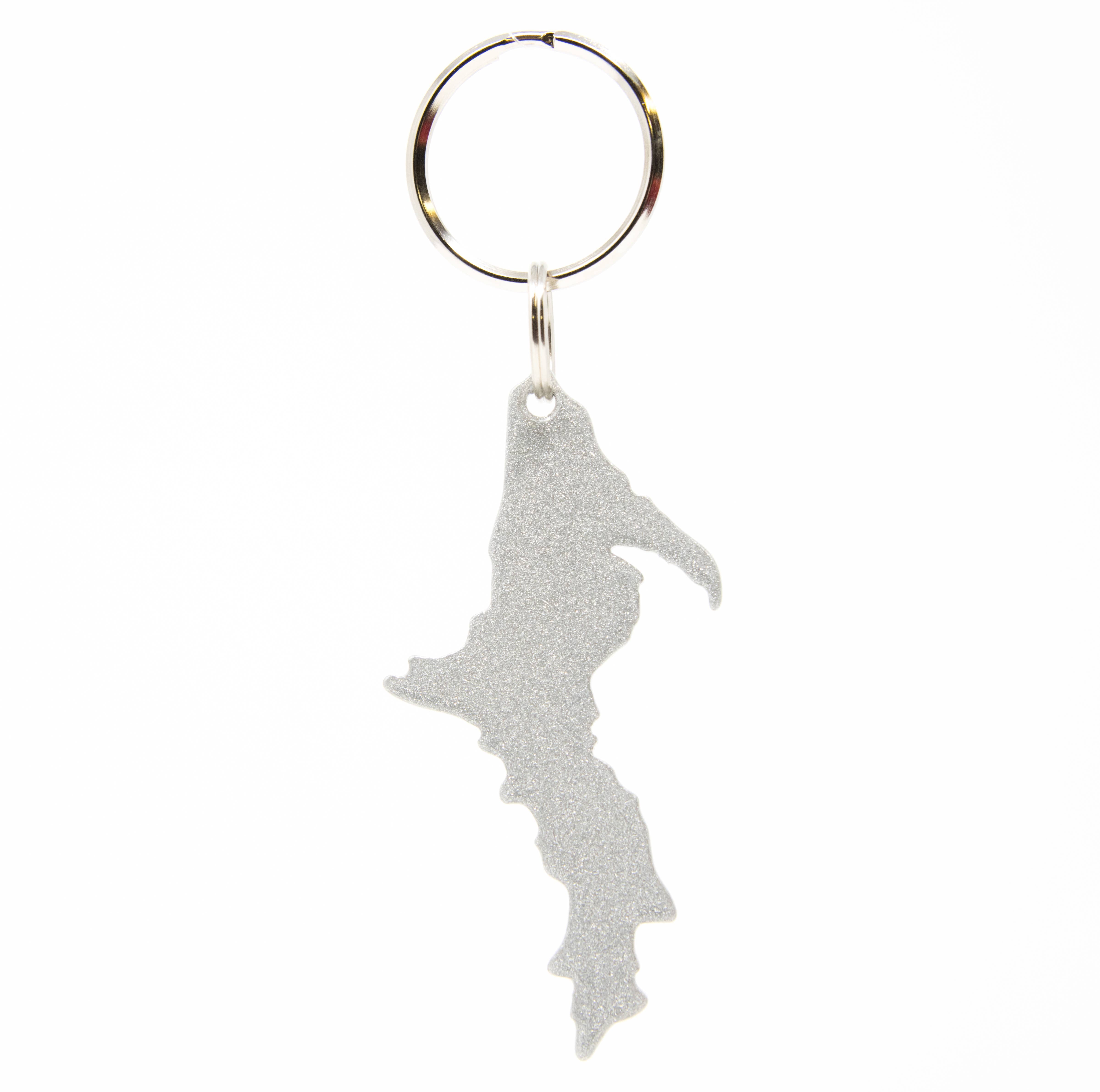 Image of Michigan - Upper Peninsula Shaped - Aluminum Keychains