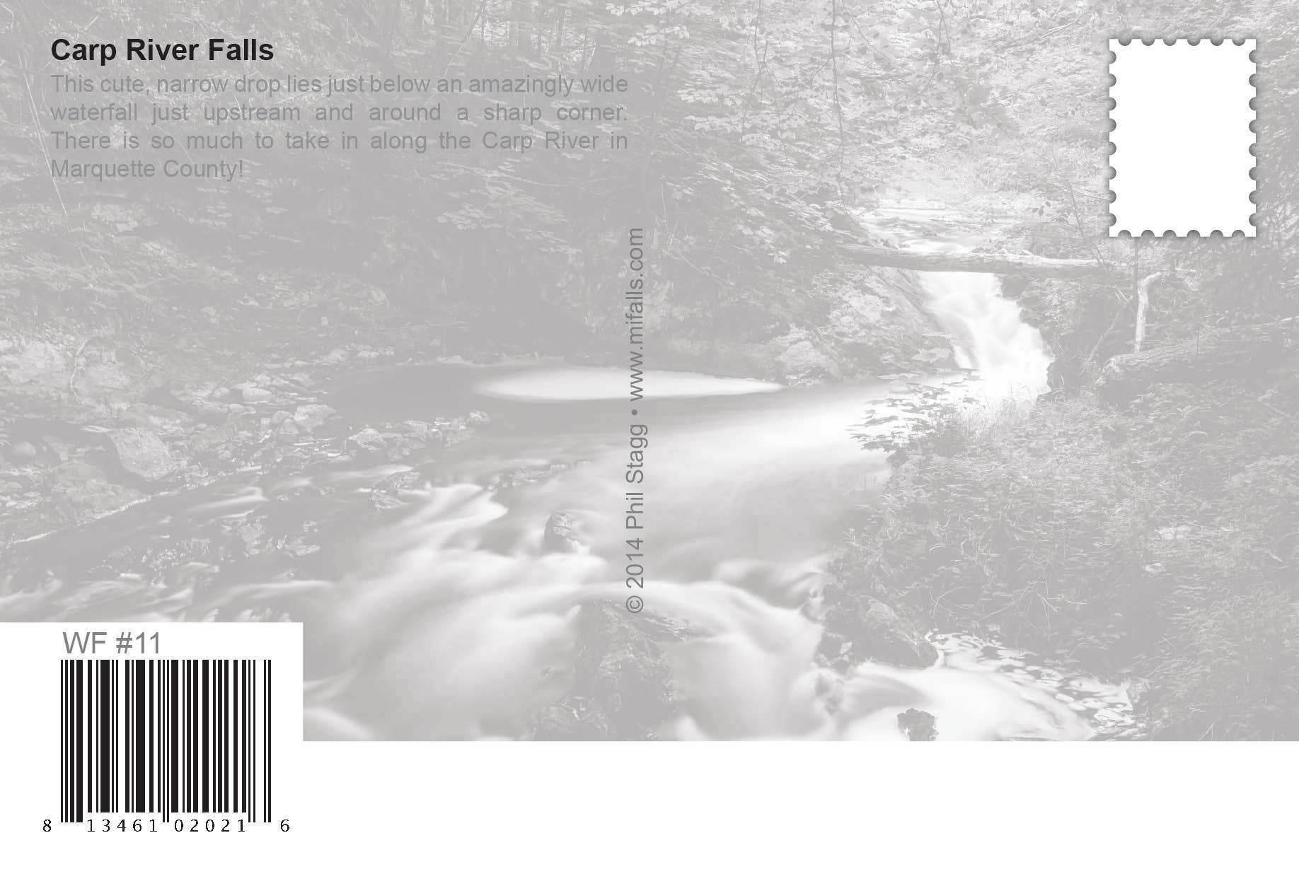 Carp River Falls | Postcard - Beautiful Rapids