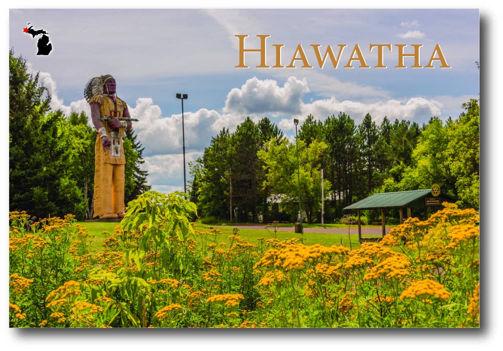 Image of HIAWATHA - Ironwood Postcard