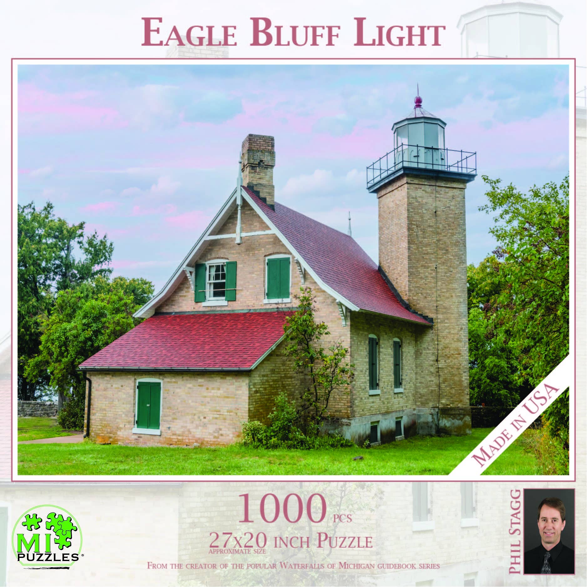 Image of Eagle Bluff Lighthouse - 1000 Pc. Door Cnty Wisconsin Puzzle