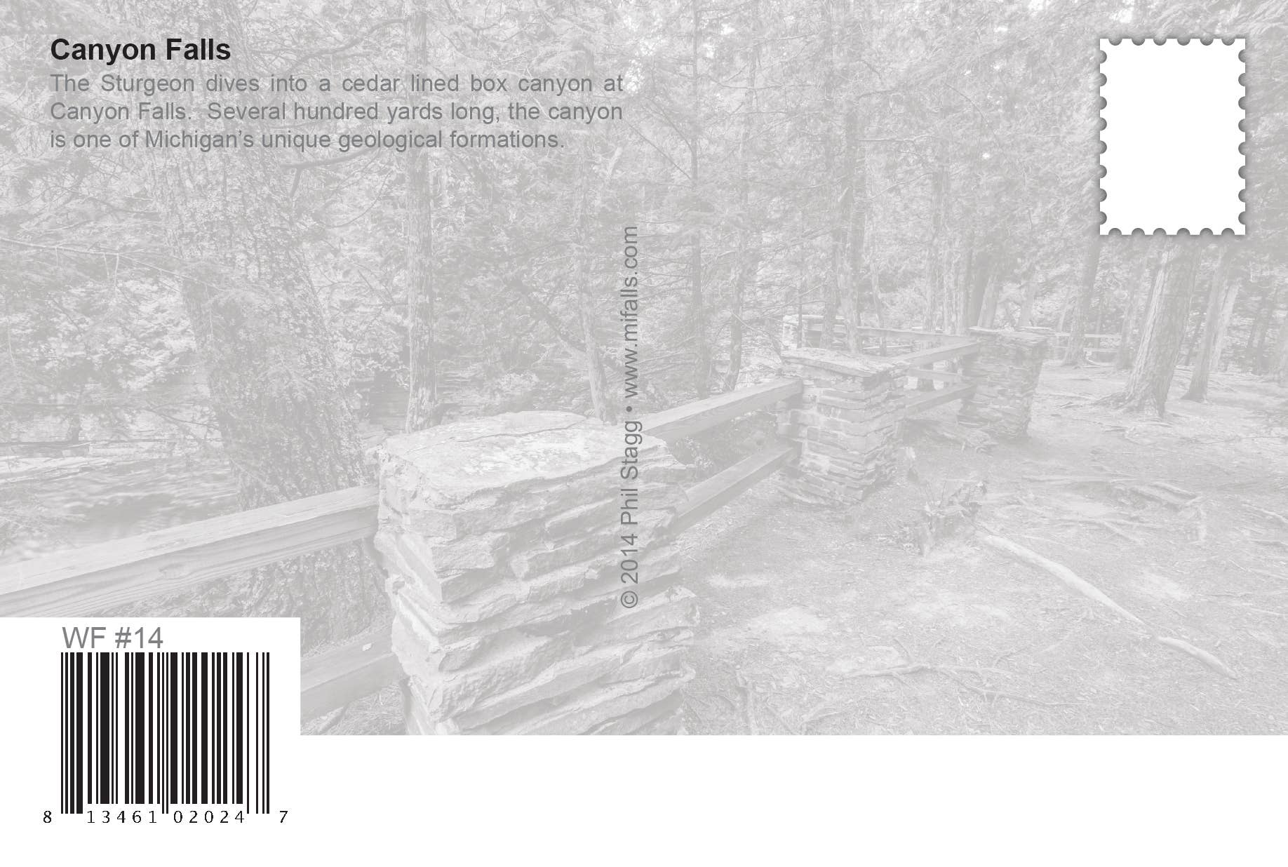 Image of Canyon Falls | Postcard - Popular Waterfall View