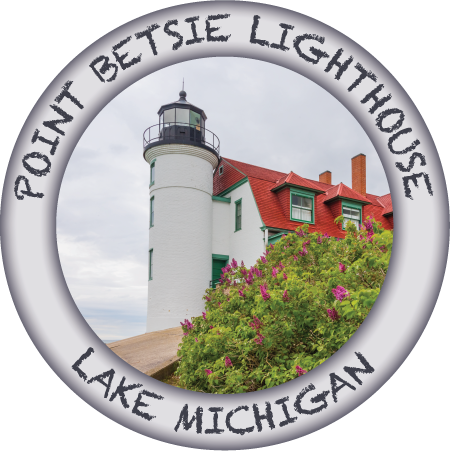POINT BETSIE LIGHTHOUSE | 3" BUTTON MAGNET