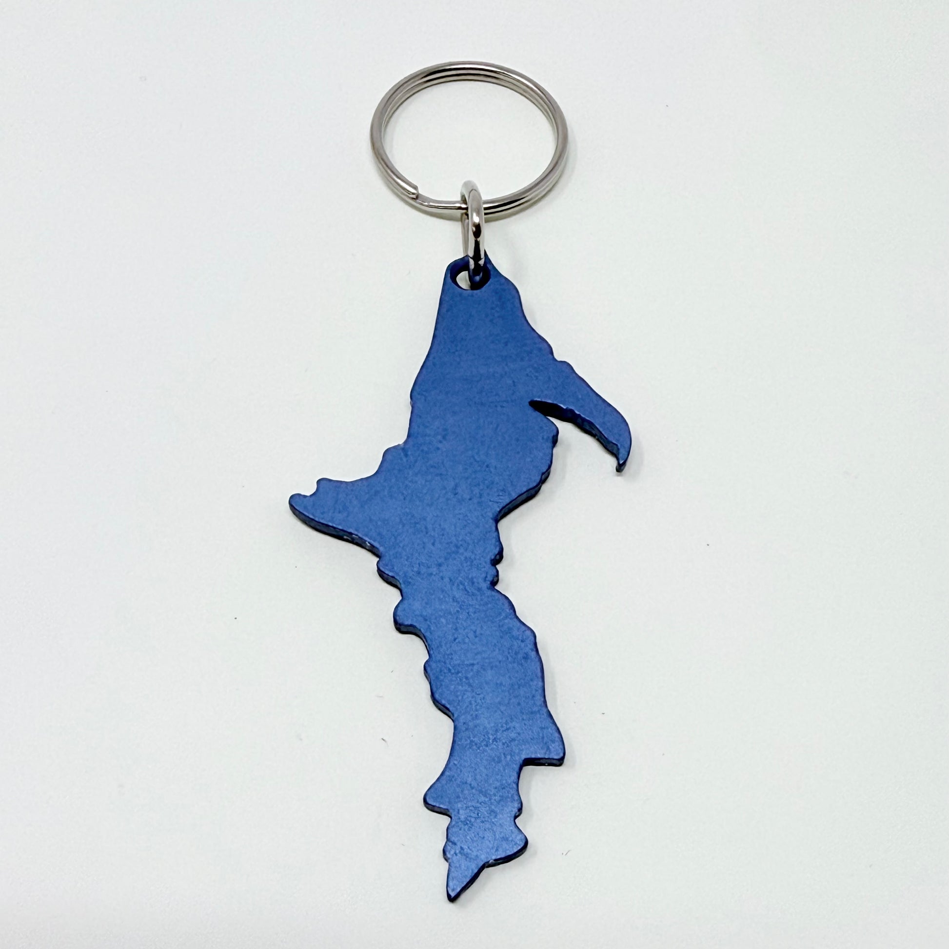 Michigan - Upper Peninsula Shaped - Aluminum Keychains