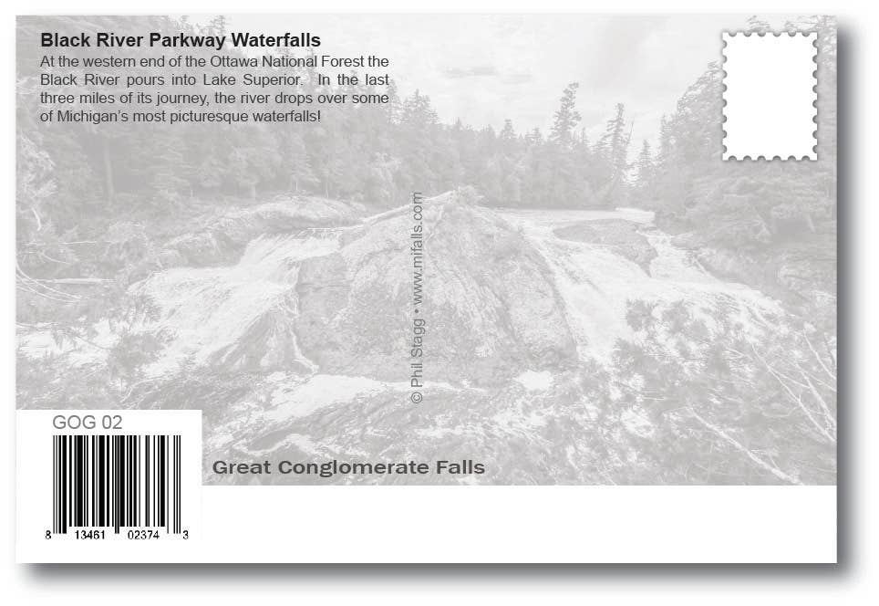 Image of BLACK RIVER PARKWAY - Michigan Postcard