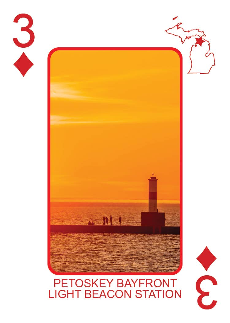LIGHTHOUSES OF MICHIGAN - Playing Cards - Euchre Friendly